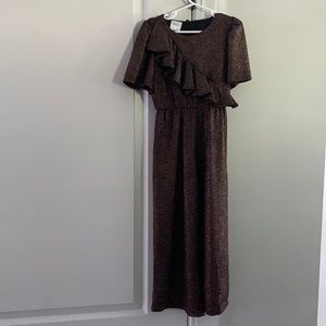 Dark Gold Sparkles Jumpsuit